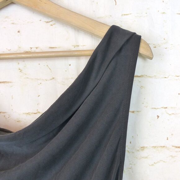 Pilcro Anthropologie One Shoulder Top Womens XL Gray Ruched Side Modal Blend - Picture 7 of 12
